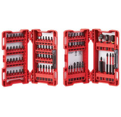 Milwaukee Shockwave 74pc bit set heat-treated steel resists wear