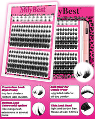 MilyBest dual-ended lash glue with bond and seal for strong, long-lasting hold