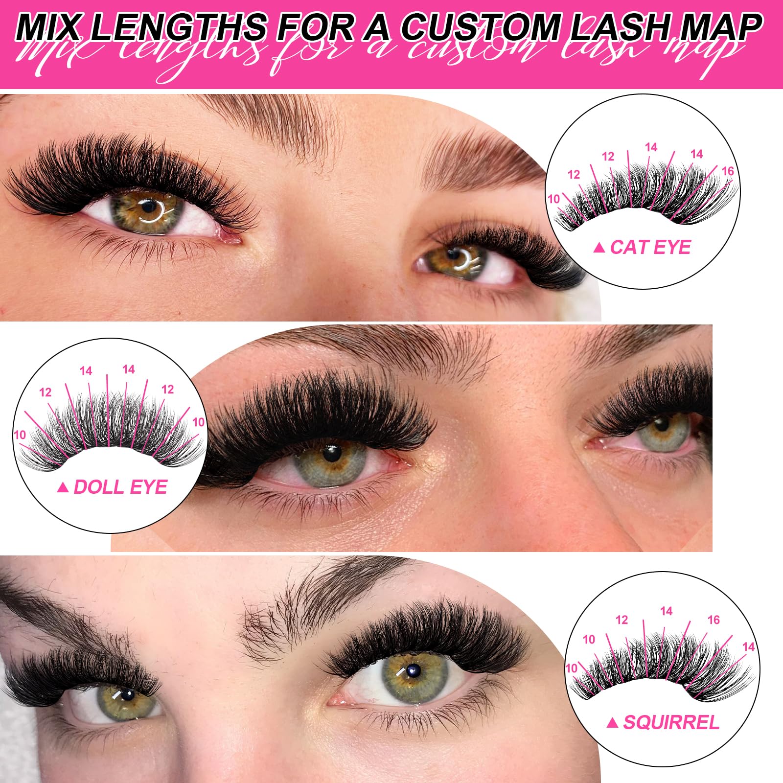 Hair detail close-up emphasizes soft, hand-separated faux mink fibers