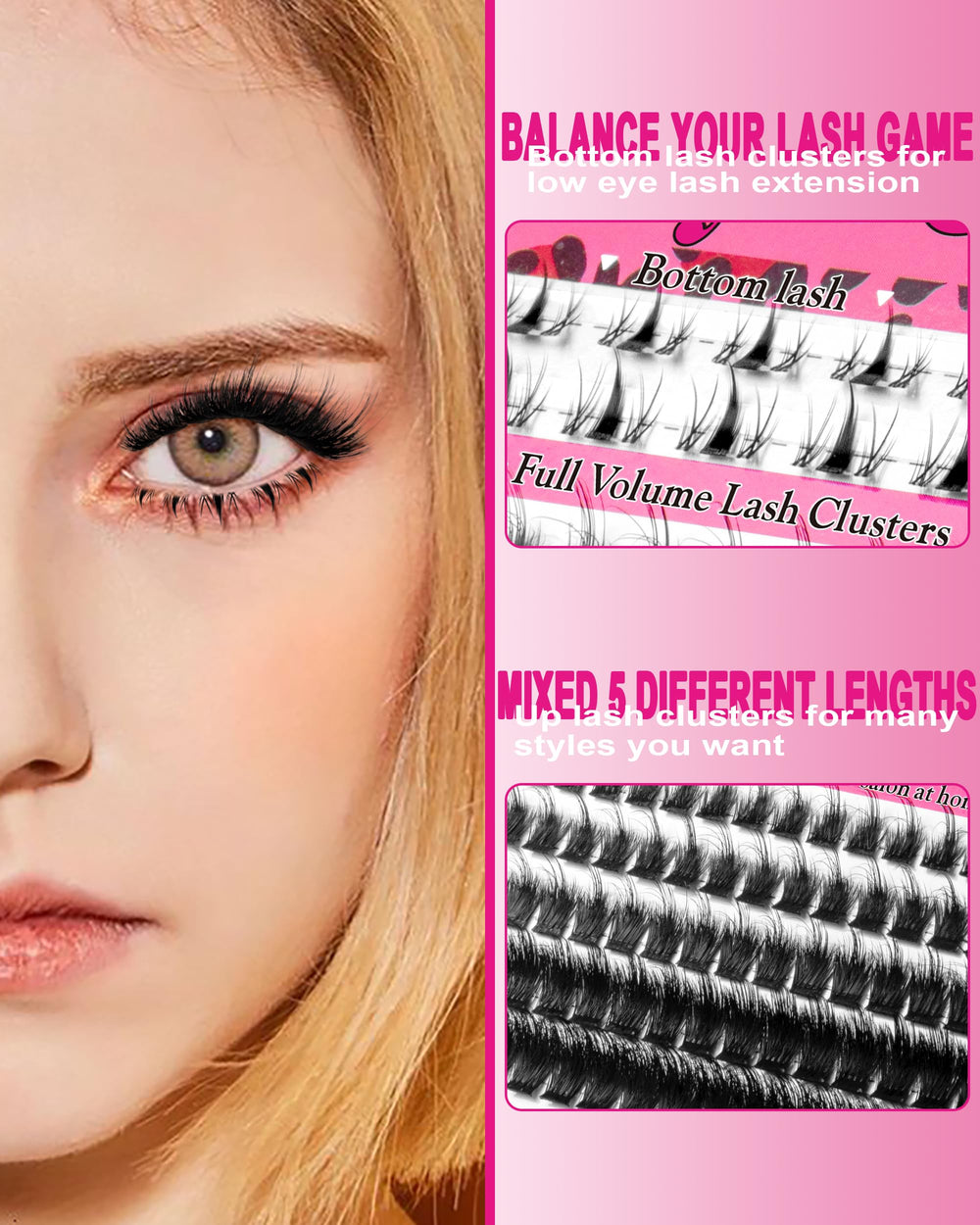 MilyBest spiky lashes 10-18mm for natural to dramatic volume