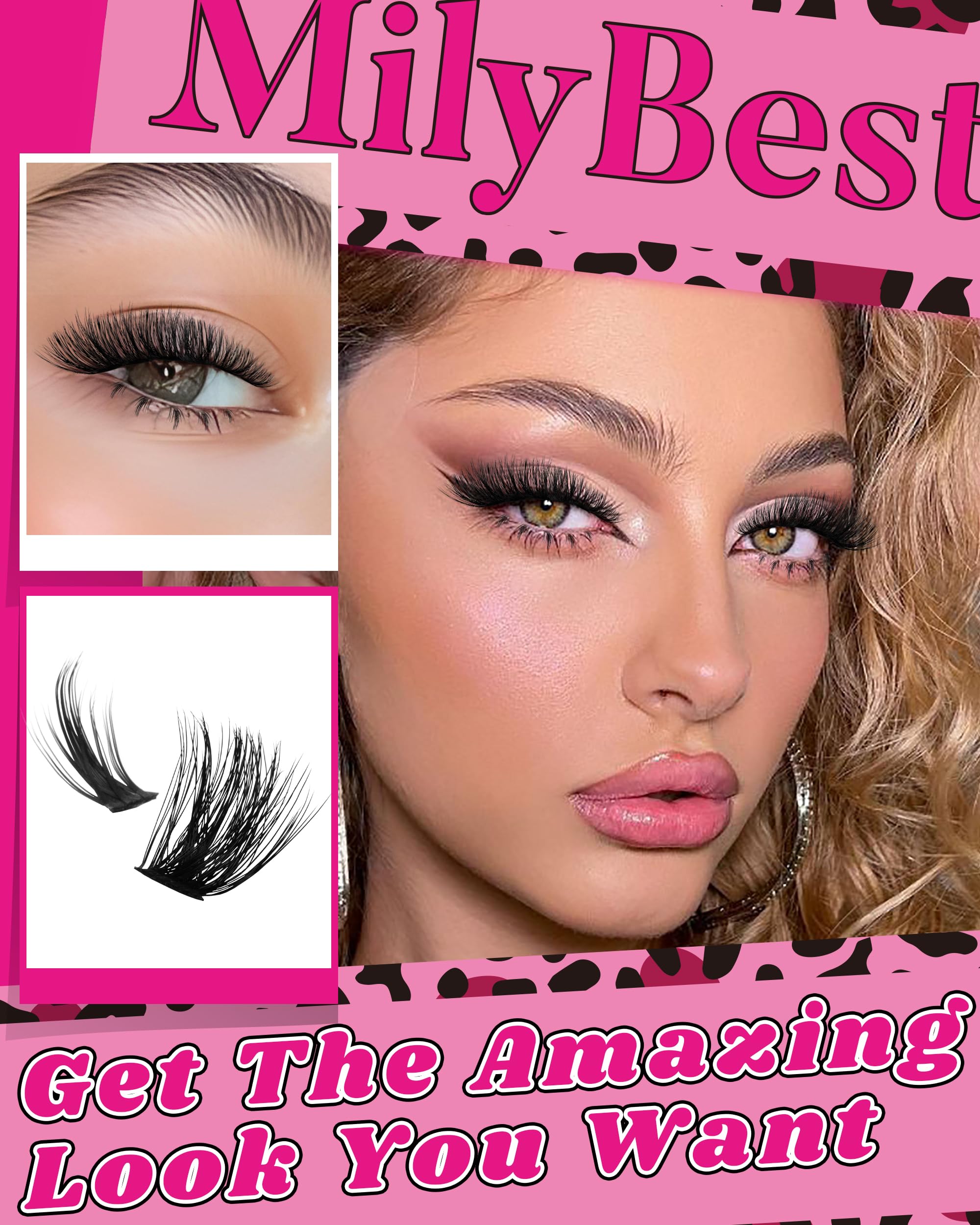 MilyBest high-density volume lash clusters for fuller looks with fewer applications