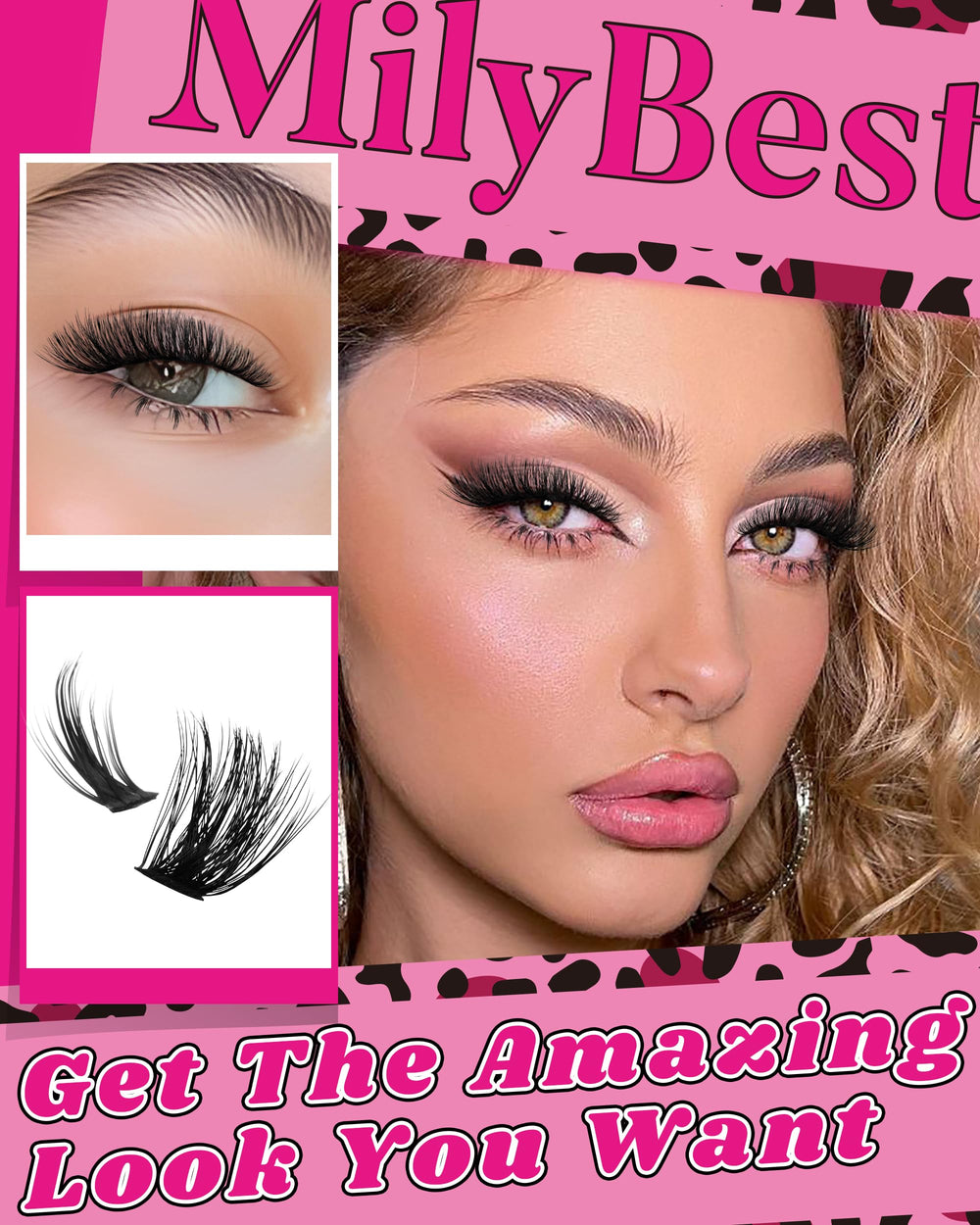 MilyBest high-density volume lash clusters for fuller looks with fewer applications