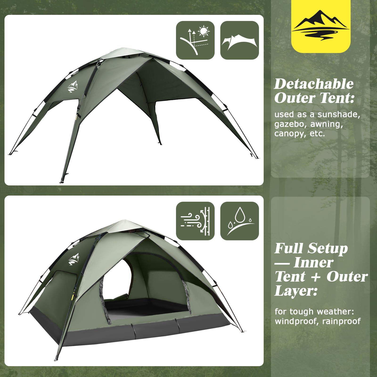 Mimajor windproof-fiberglass-poles endure breezy conditions.