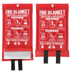 MIMEAQIER fire blanket 40x40 for kitchen use and quick flame coverage