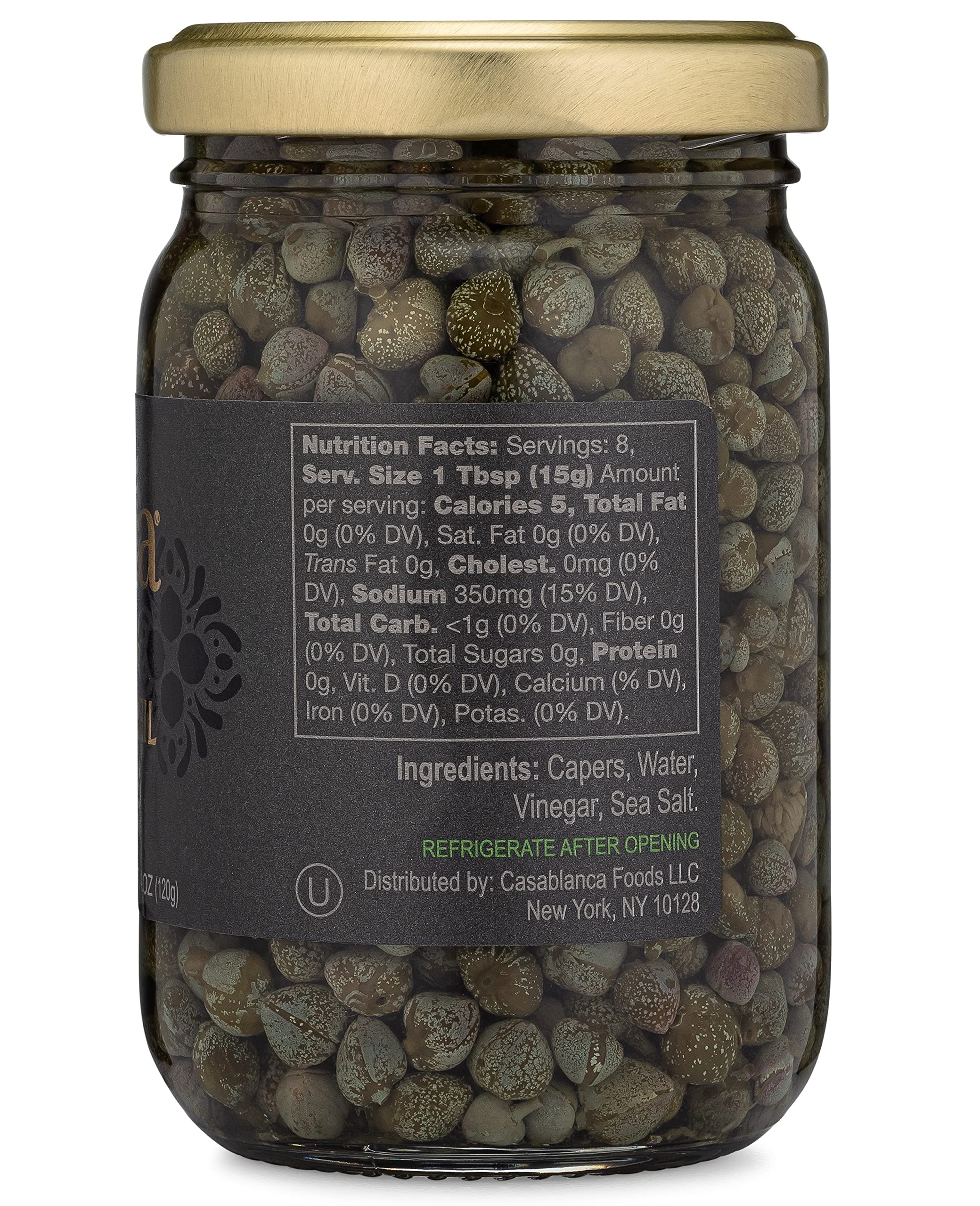 Mina Capers Non Pareil emerald pearls close-up for tangy savory notes