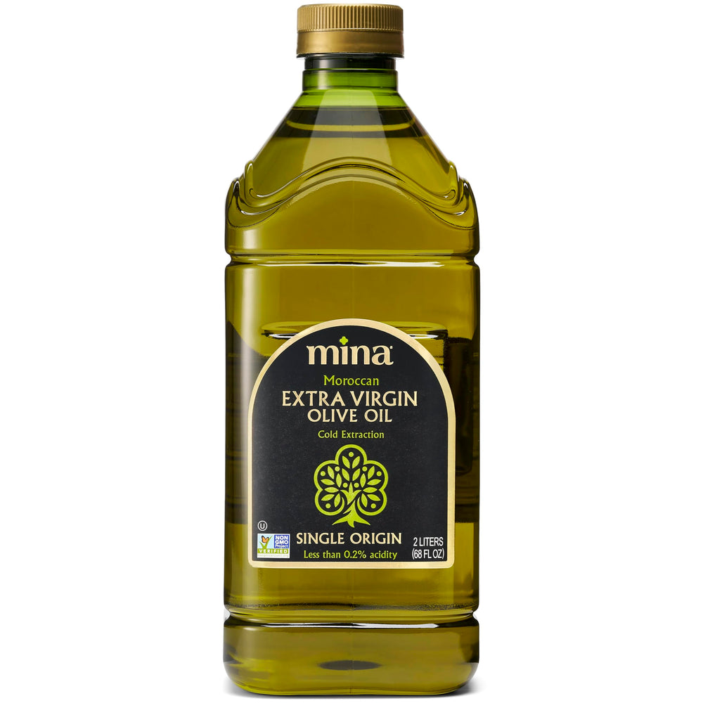 Mina Moroccan olive oil bottle ready for everyday cooking.