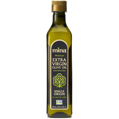 Mina Moroccan Olive Oil bottle shows a light, smooth flavor ideal for dips and drizzles