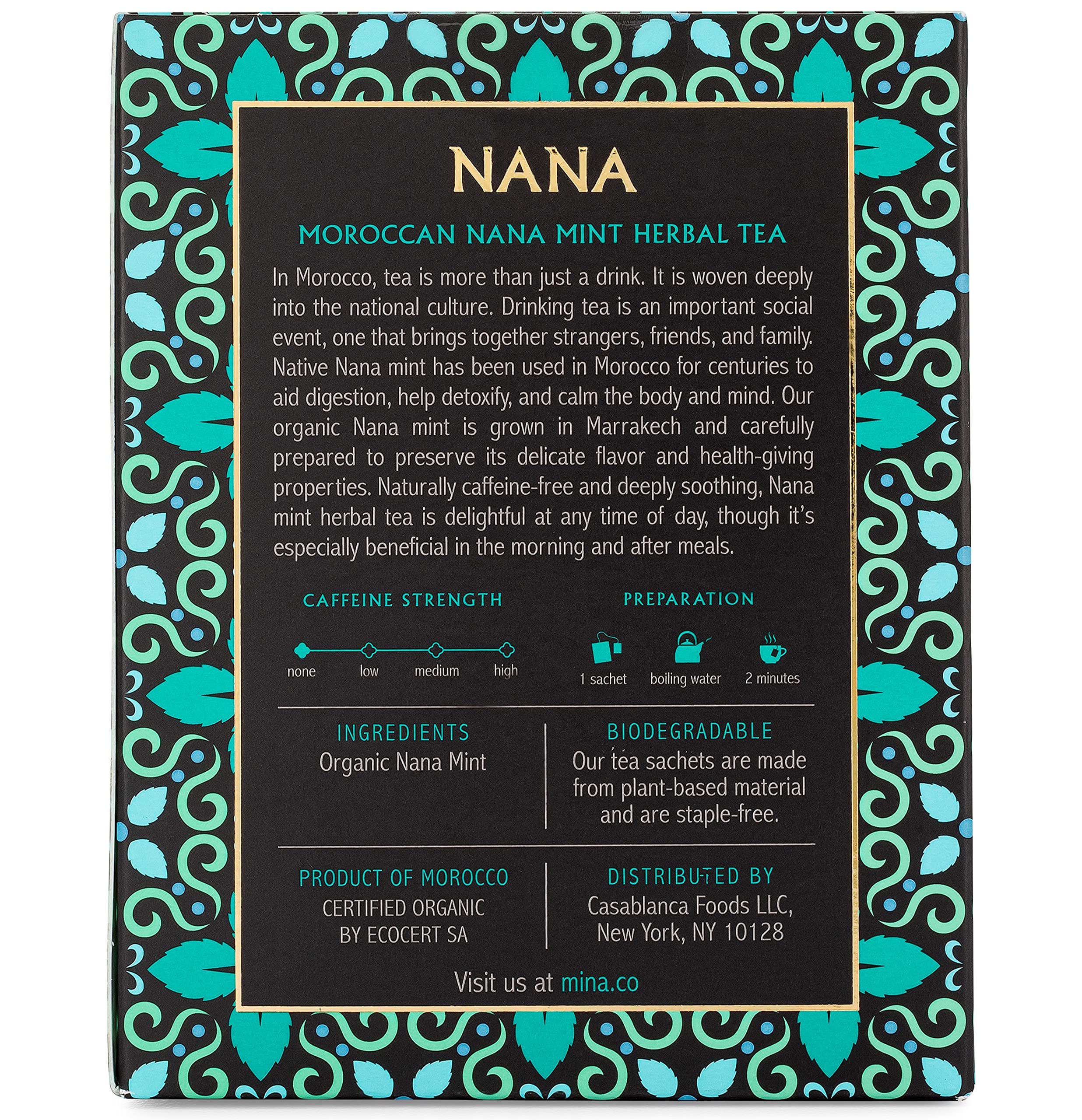 Mina Nana tea cup brew showcases inviting color and soothing finish for a relaxing moment.