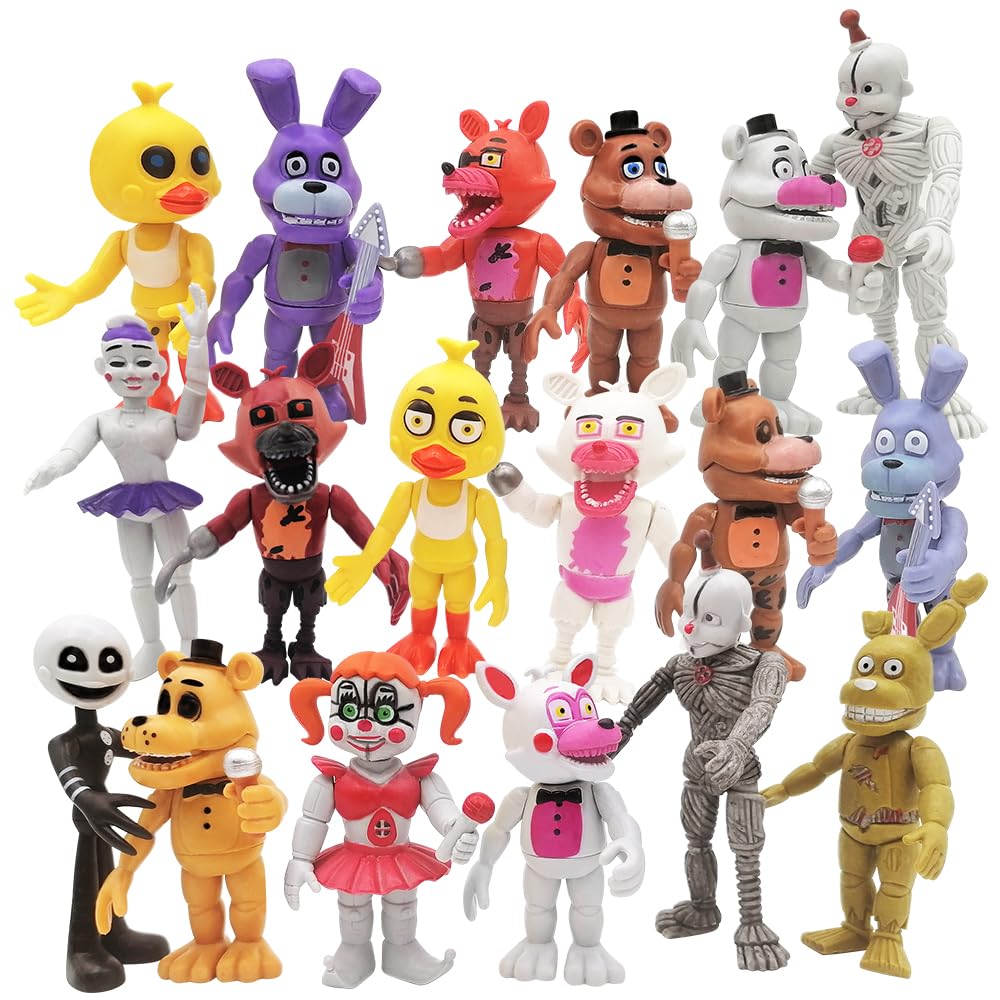 Minaso action figures 18-pcs set for imaginative play