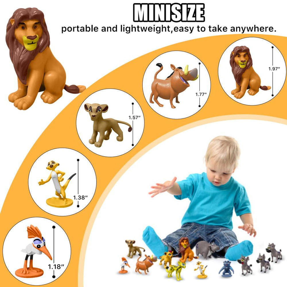 Minaso animal figures with varied expressions for imaginative play