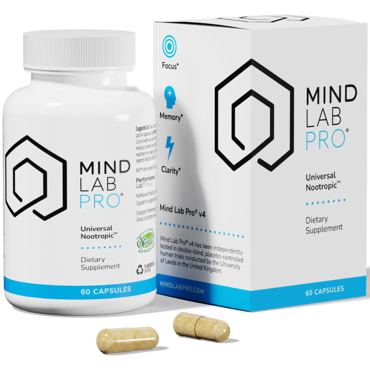Mind Lab Pro MLP v4 bottle front for daily focus and clarity