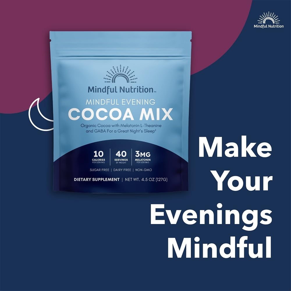 Cozy kitchen scene featuring Mindful Evening Cocoa mix for nightly self-care moments