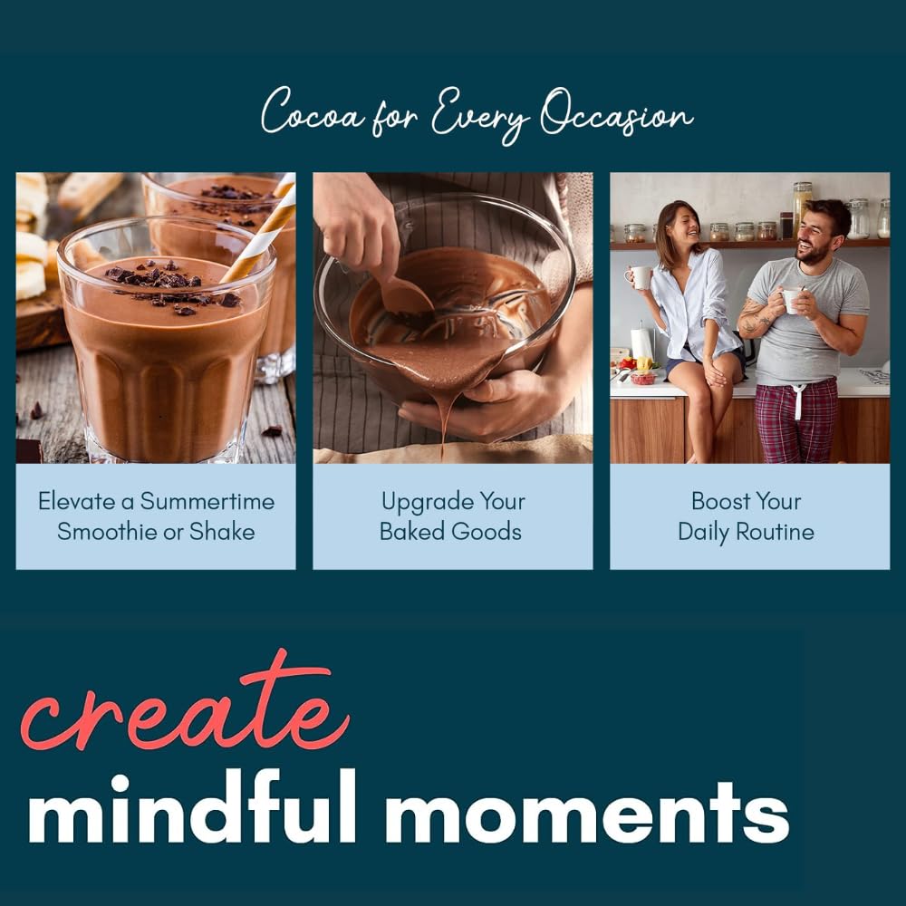 Mindful Nutrition on-the-go hot cocoa packets spread for quick sugar-free beverages.