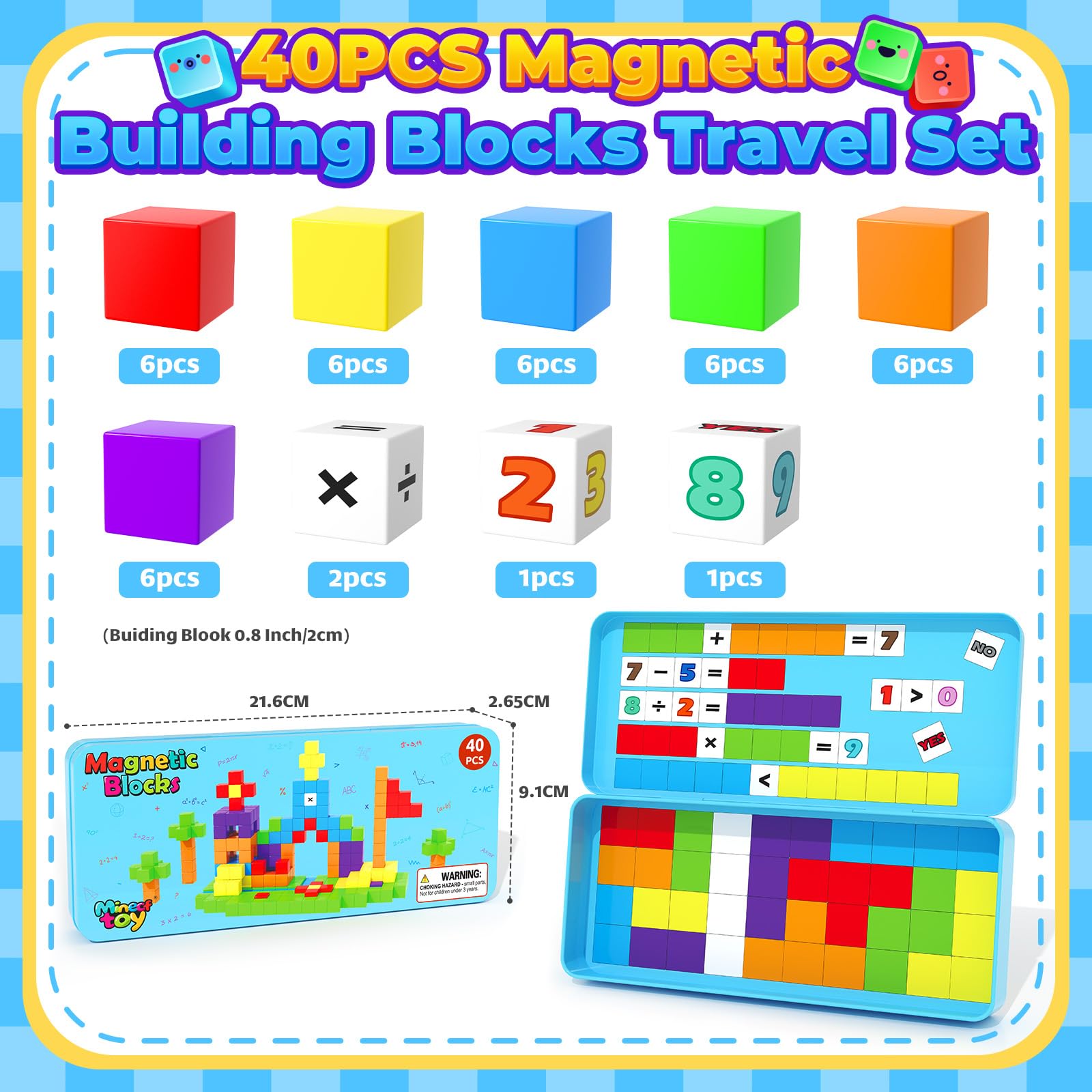 Minecftoy blocks enabling simple assembly and constructive play safely.