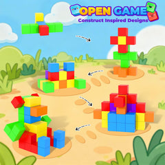 Minecftoy Magnetic Blocks supporting focus and hand-eye coordination in kids.