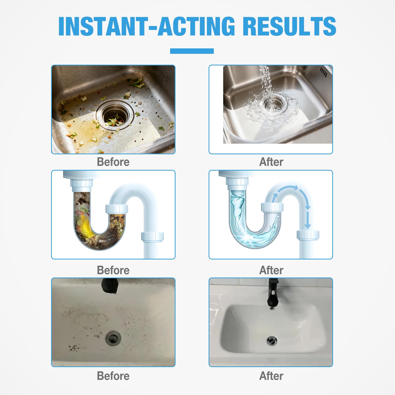 MineeCozee bathroom shower drain clears hair and soap residue