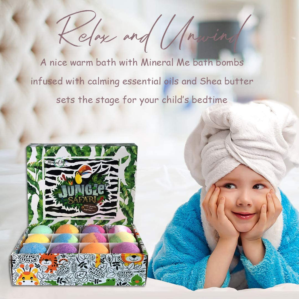 Mineral Me California rainbow bath bomb set for Easter baskets.