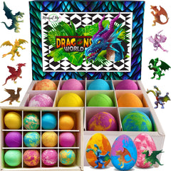 Mineral Me California kids bath bombs with dragon eggs reveal a playful surprise