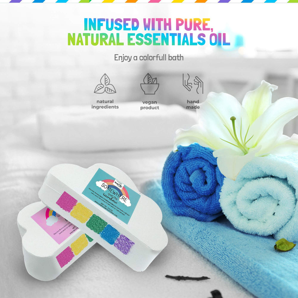 Mineral Me California Vegan Bath Bomb with plant-based ingredients