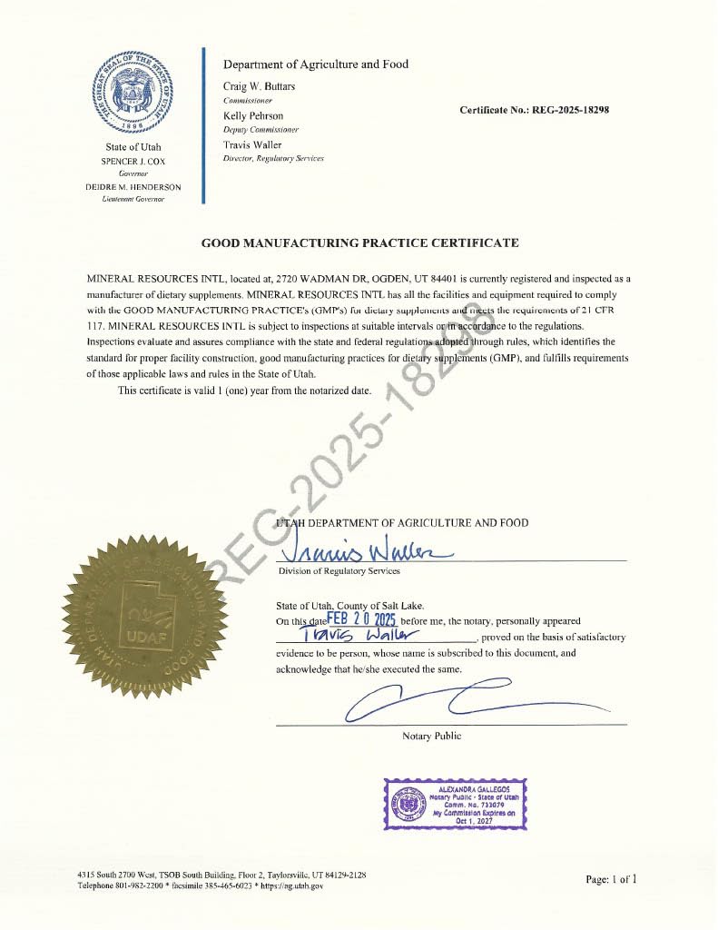 Mineral Resources Trace Mineral Complex daily-use image promotes consistent mineral support