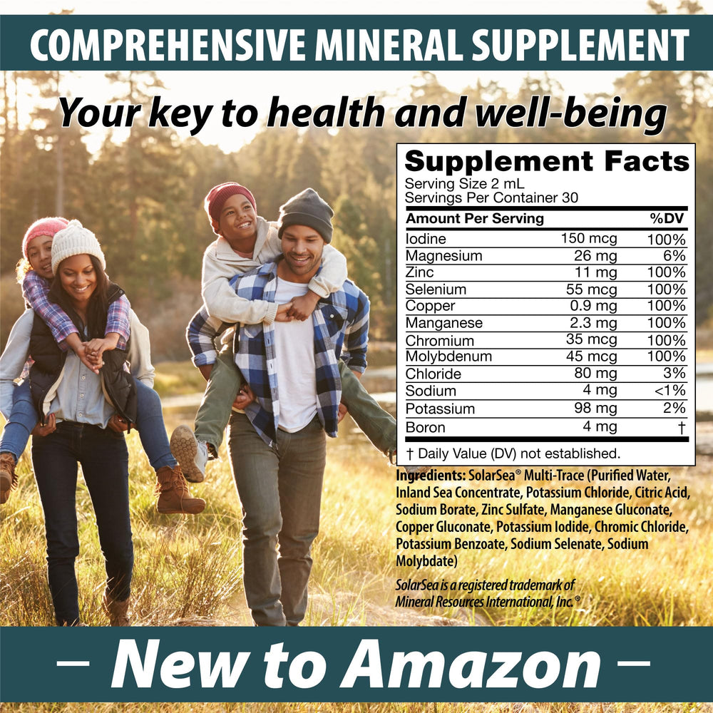 Mineral Resources Trace Mineral Complex drops close-up with 60 trace minerals for daily nutrition