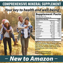 Mineral Resources Trace Mineral Complex drops close-up with 60 trace minerals for daily nutrition