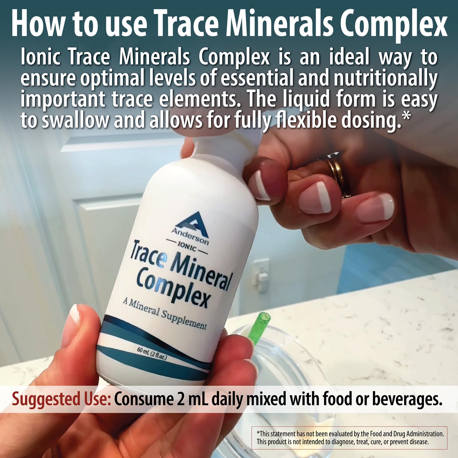 Mineral Resources Trace Mineral Complex water-mix image demonstrates effortless hydration routine