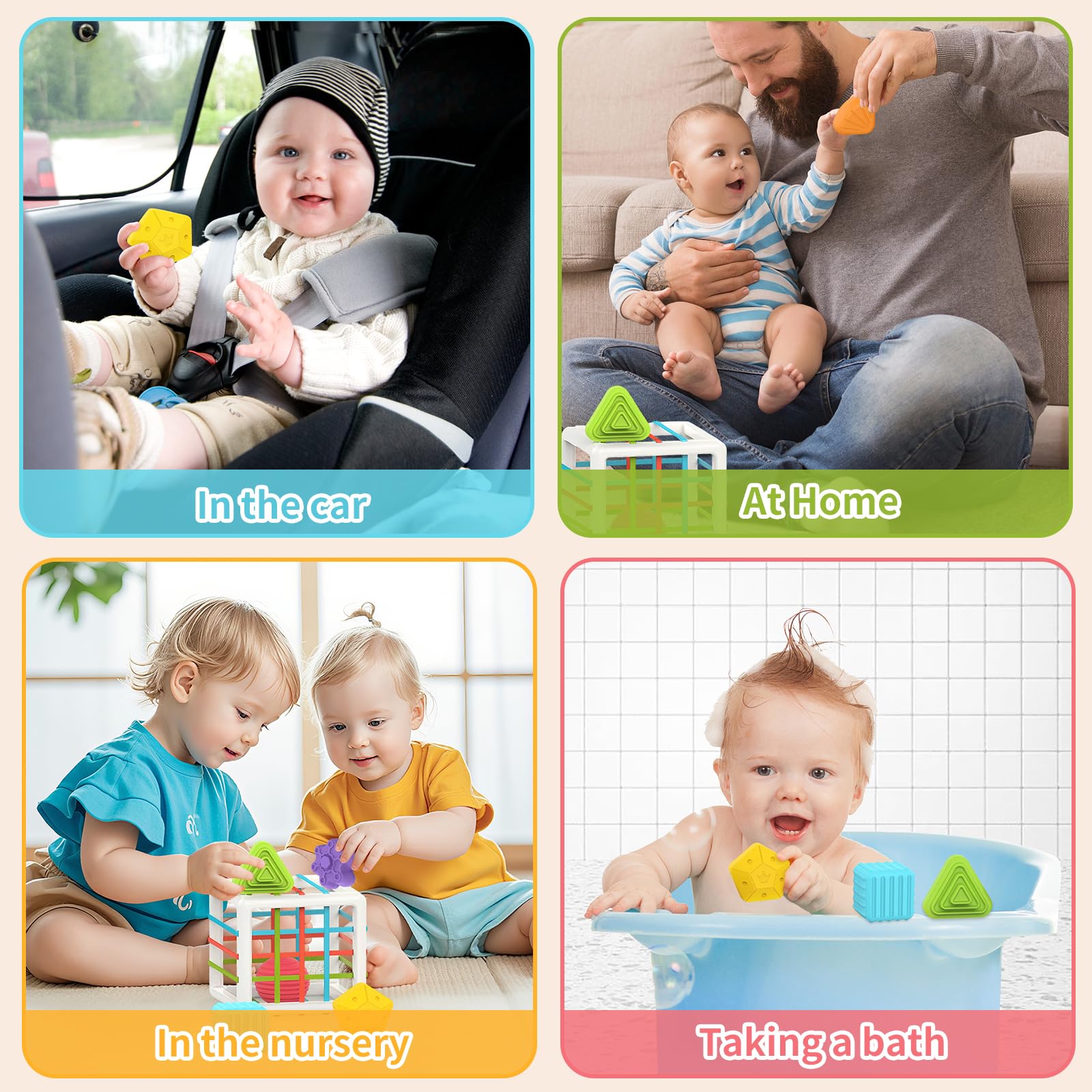 MINGKIDS baby activity cube makes a versatile gift for 1st birthdays.