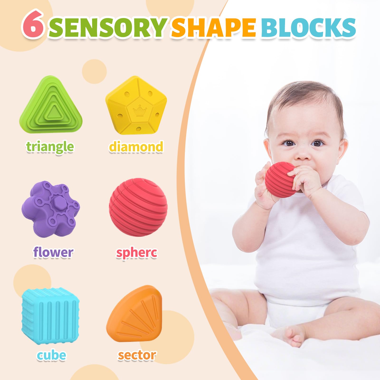 MINGKIDS elastic band shape sorter supports fine motor skill development.