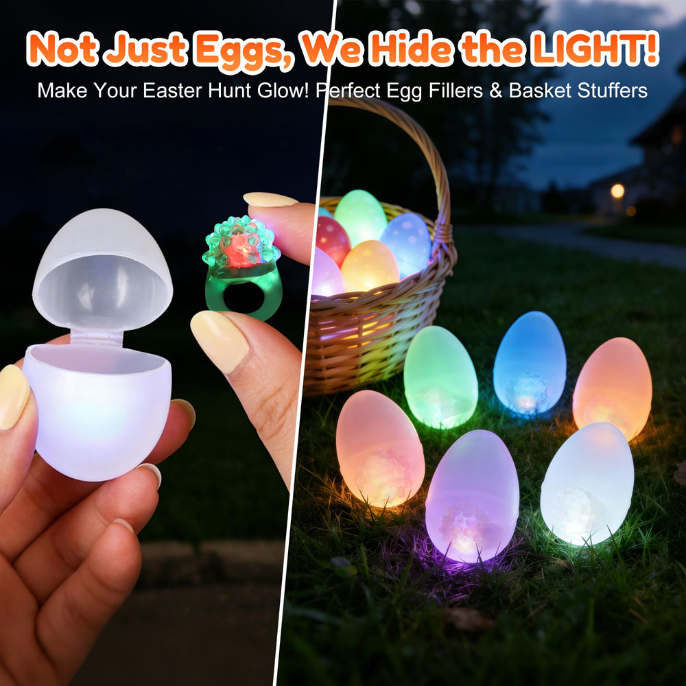 MINGOMINGO color-rotation glow ring demonstrates dynamic lighting for celebrations.