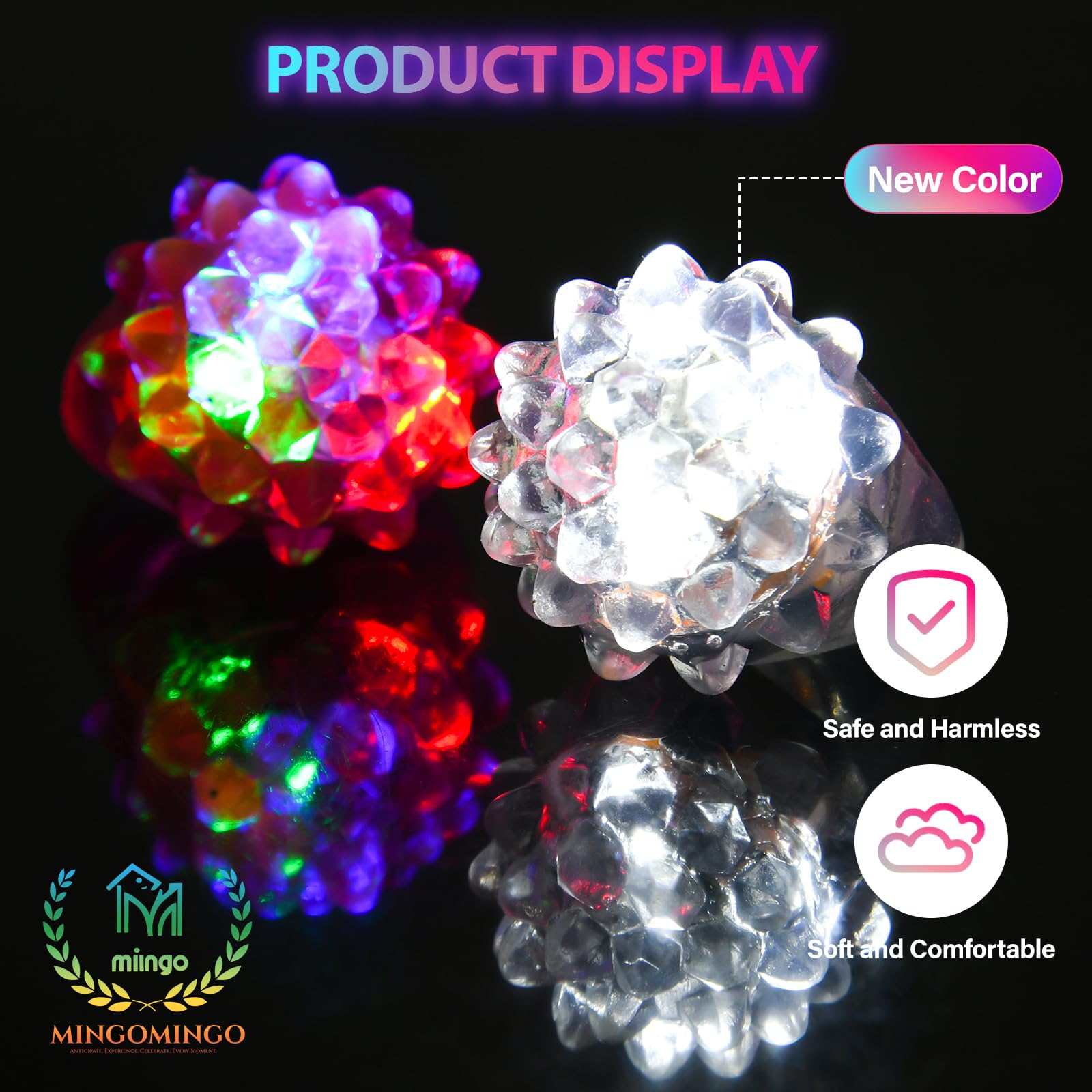 MINGOMINGO party favors glow rings ideal for Easter and holiday treats.