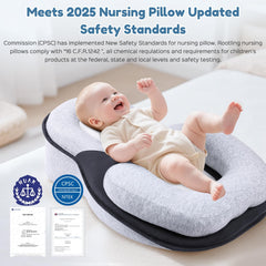 MINGXUSMGS Infant Nursing Cushion supports bottle feeding and nursing with a gentle incline.
