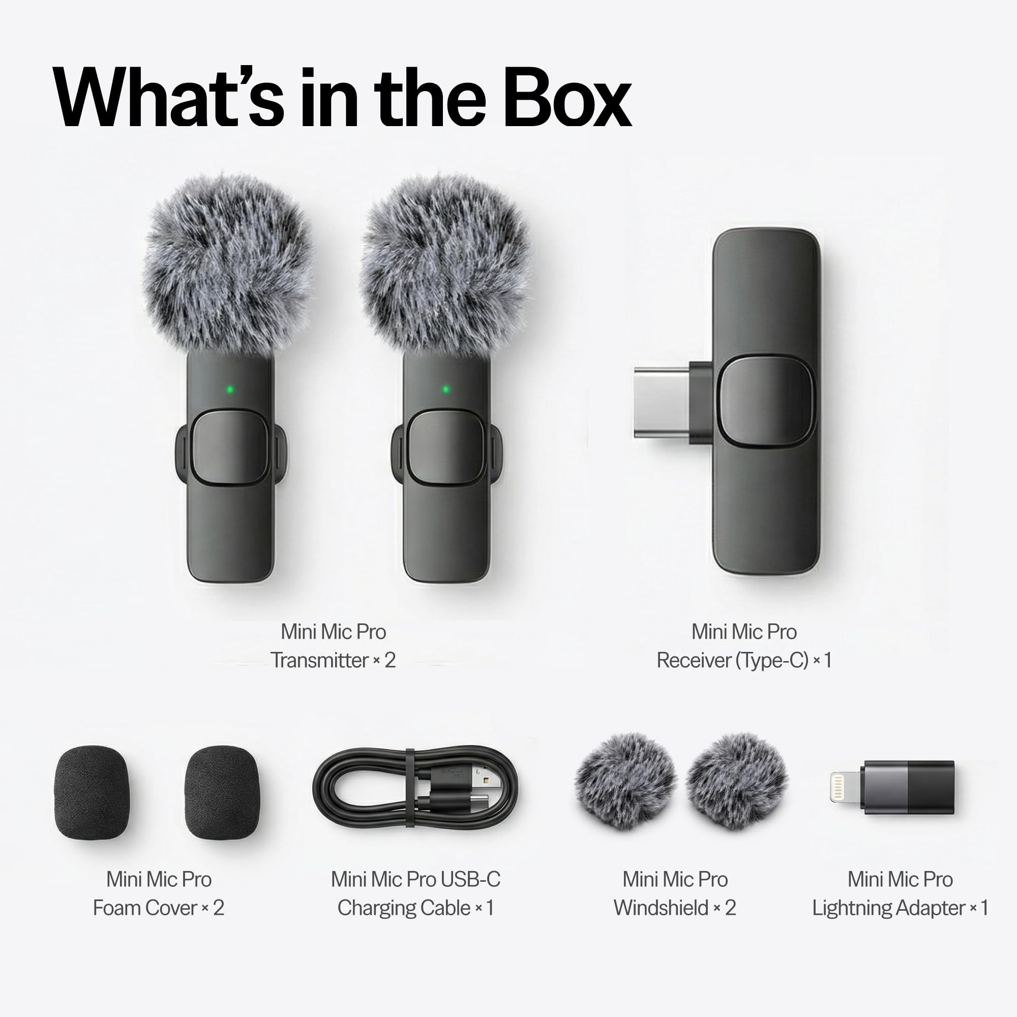 Mini Mic Pro two-pack shown for versatile interviews