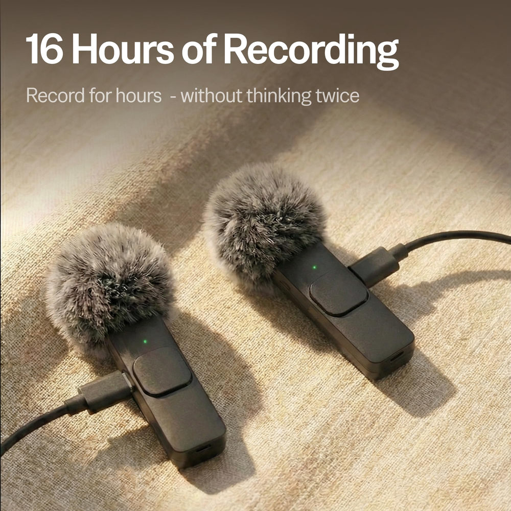 Mini Mic Pro ultra-lightweight body fits in pocket or clip-on