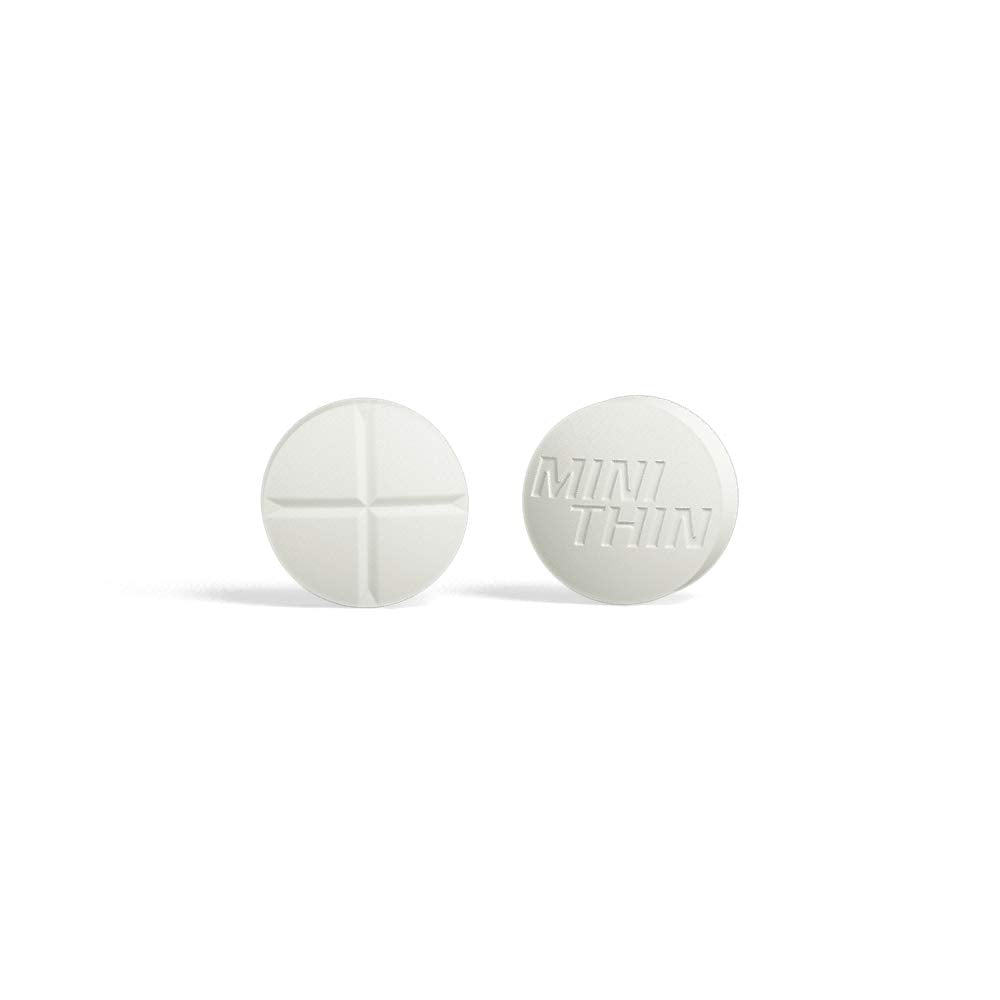 Mini Thin ephedrizine-caffeine blend bottle for portable energy support.