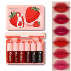 Miniling 6-colors lip tint set packaging for versatile lip and cheek color on the go.