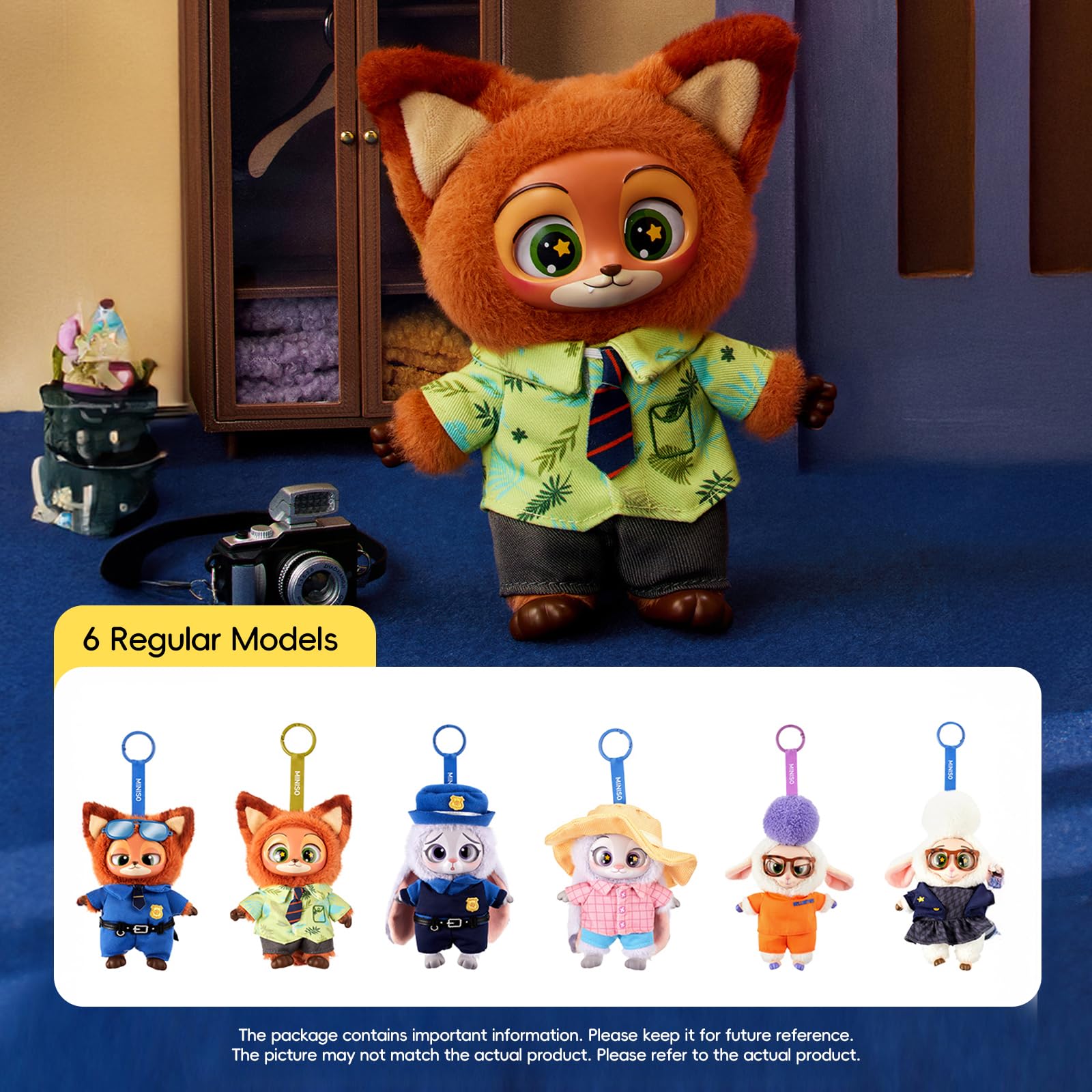 MINISO Disney Zootopia mini plush for shelf decor