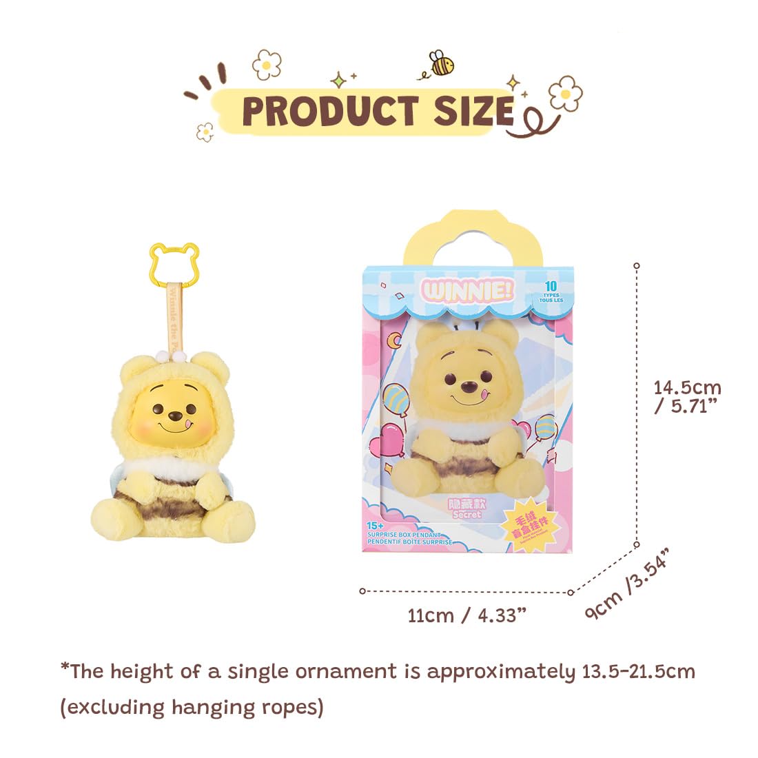 Surprise unboxing image featuring a Winnie The Pooh figure from MINISO.
