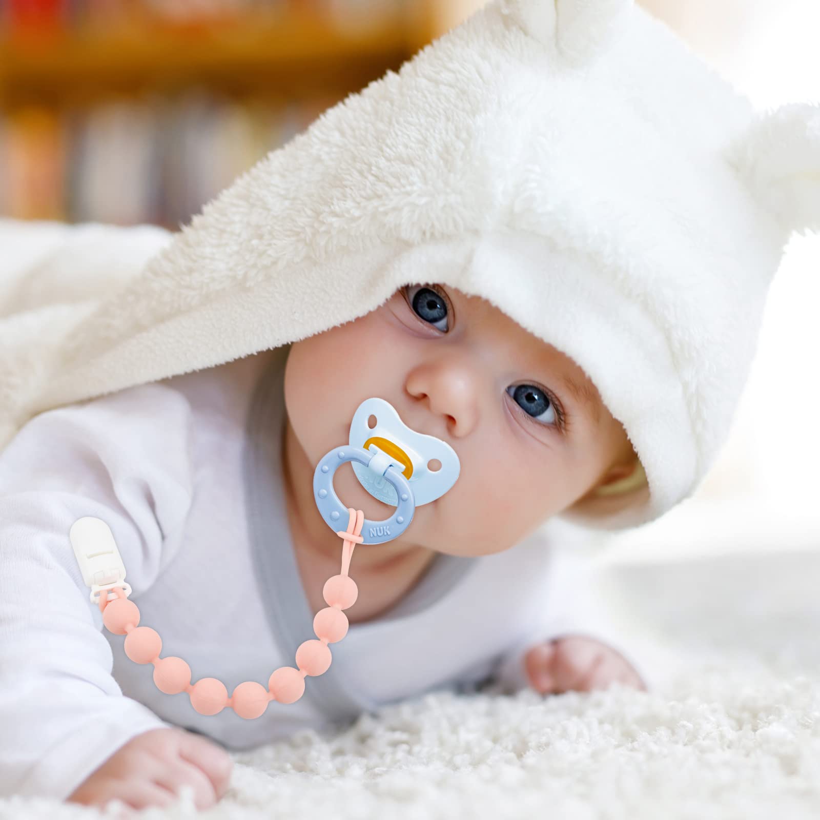 MINMUNJIU pacifier clip is dishwasher-safe for simple cleaning.