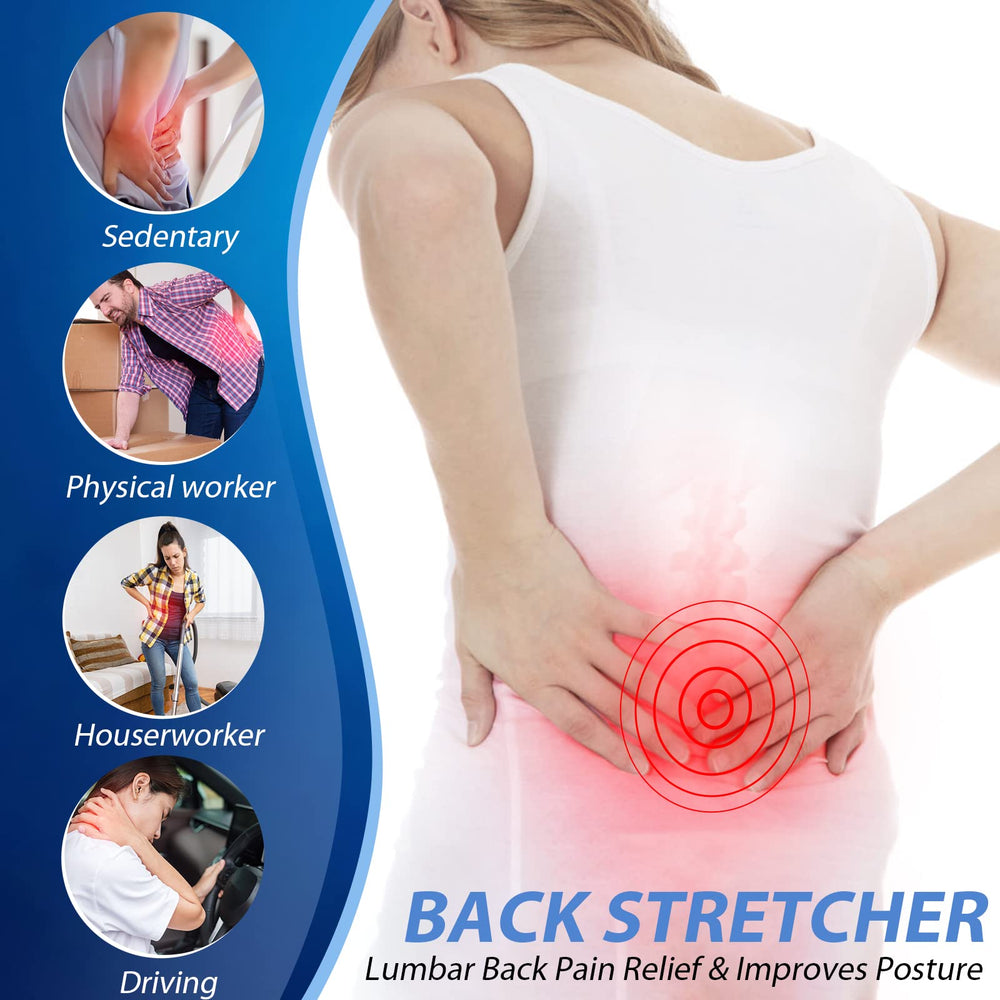 MINOLL Back Stretcher at 28-degree arch for deeper spine support