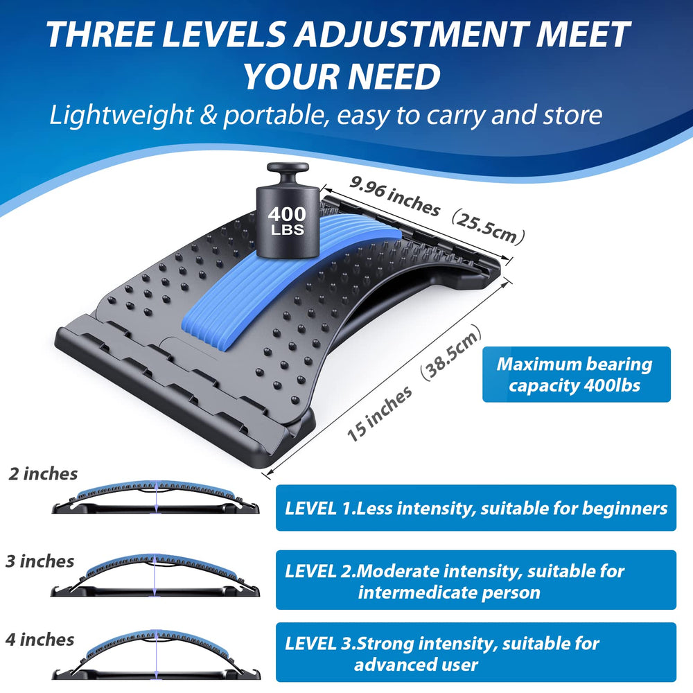 MINOLL Back Stretcher features NBR foam cushion for comfort