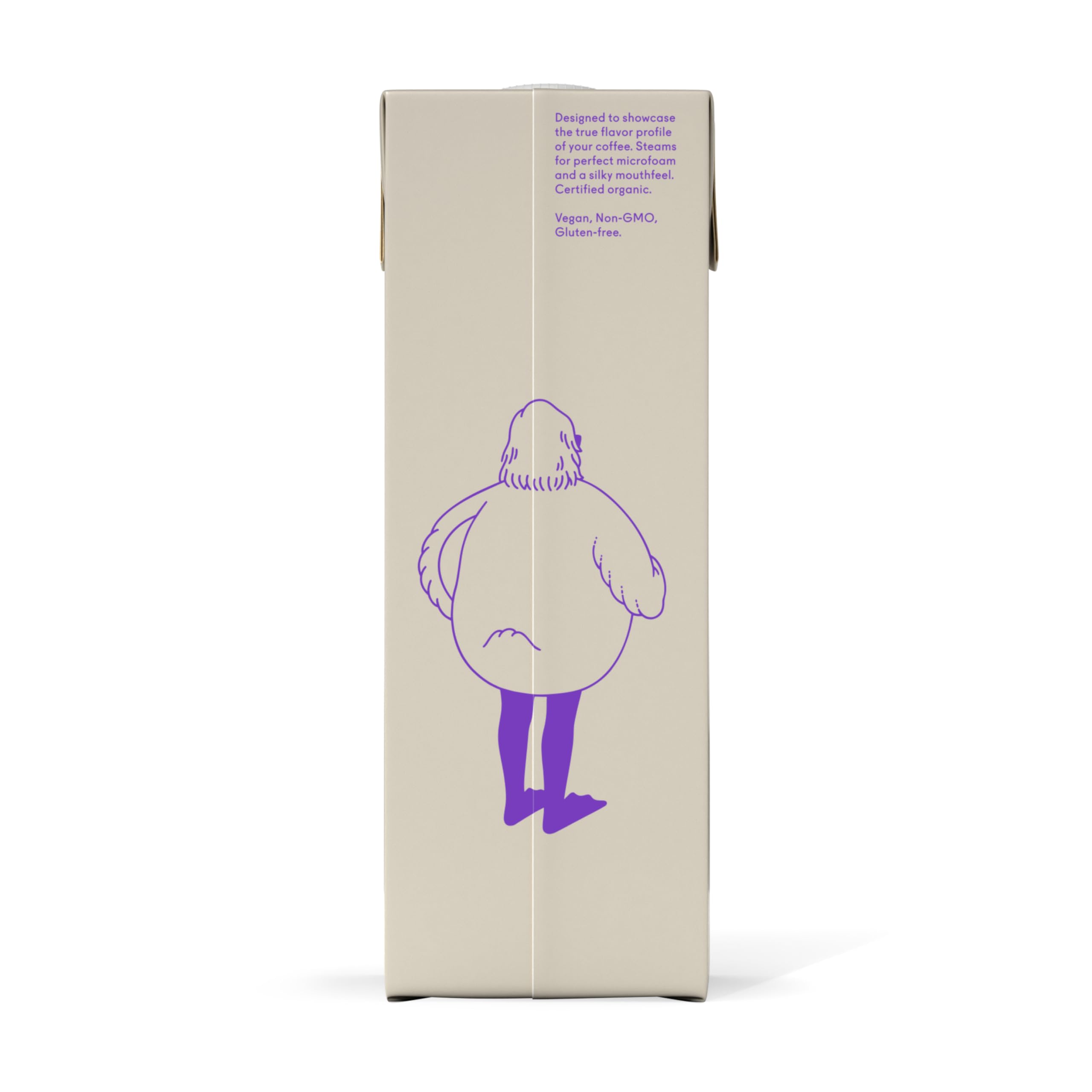 Minor Figures Barista Oat Organic 32oz ingredients-label emphasizes clean unsweetened plant milk