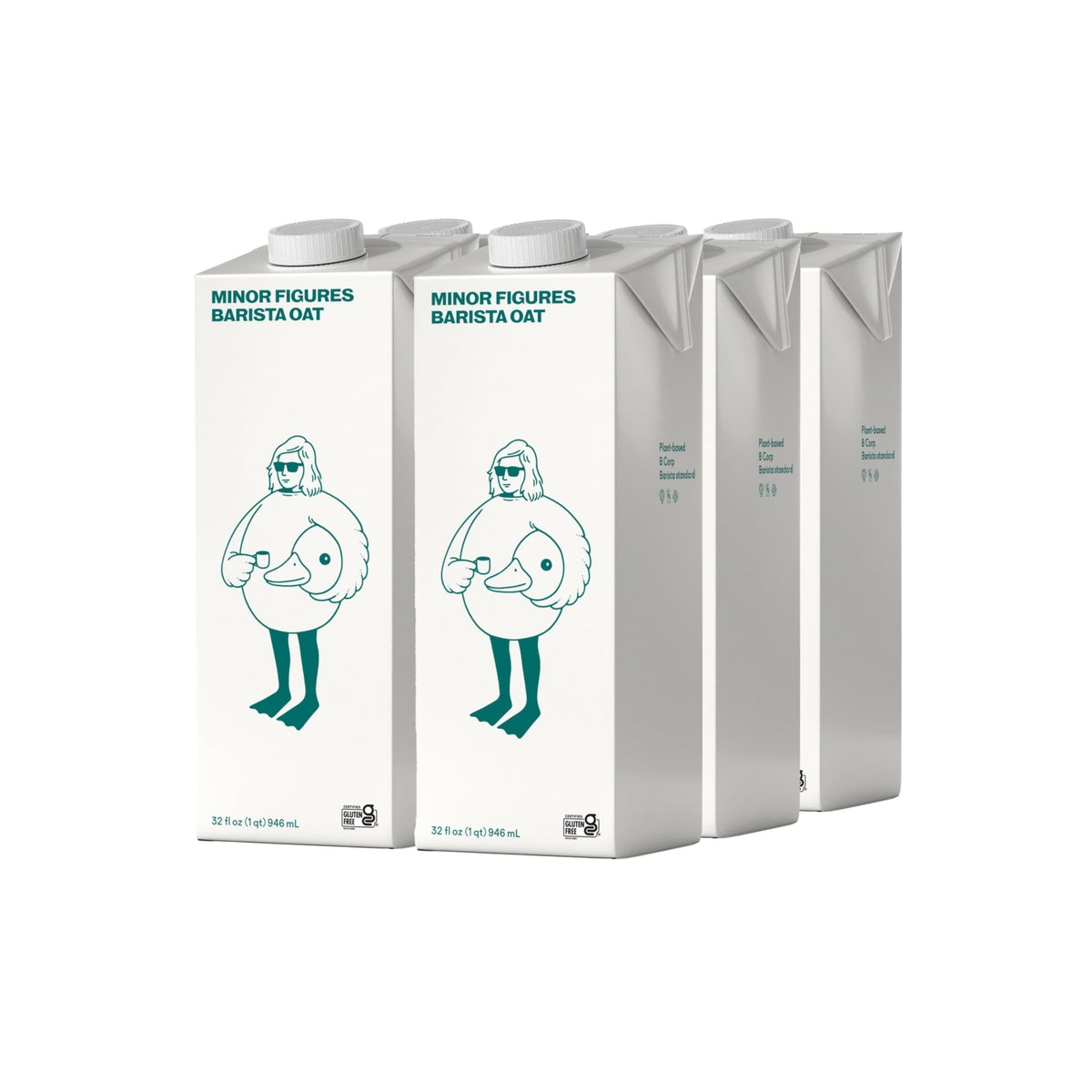 Minor Figures Barista Oat Standard 32oz bottle ready for cafe-quality drinks