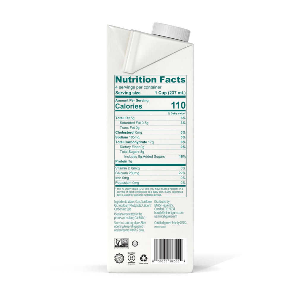 Minor Figures Barista Oat Standard pour created for silky crema