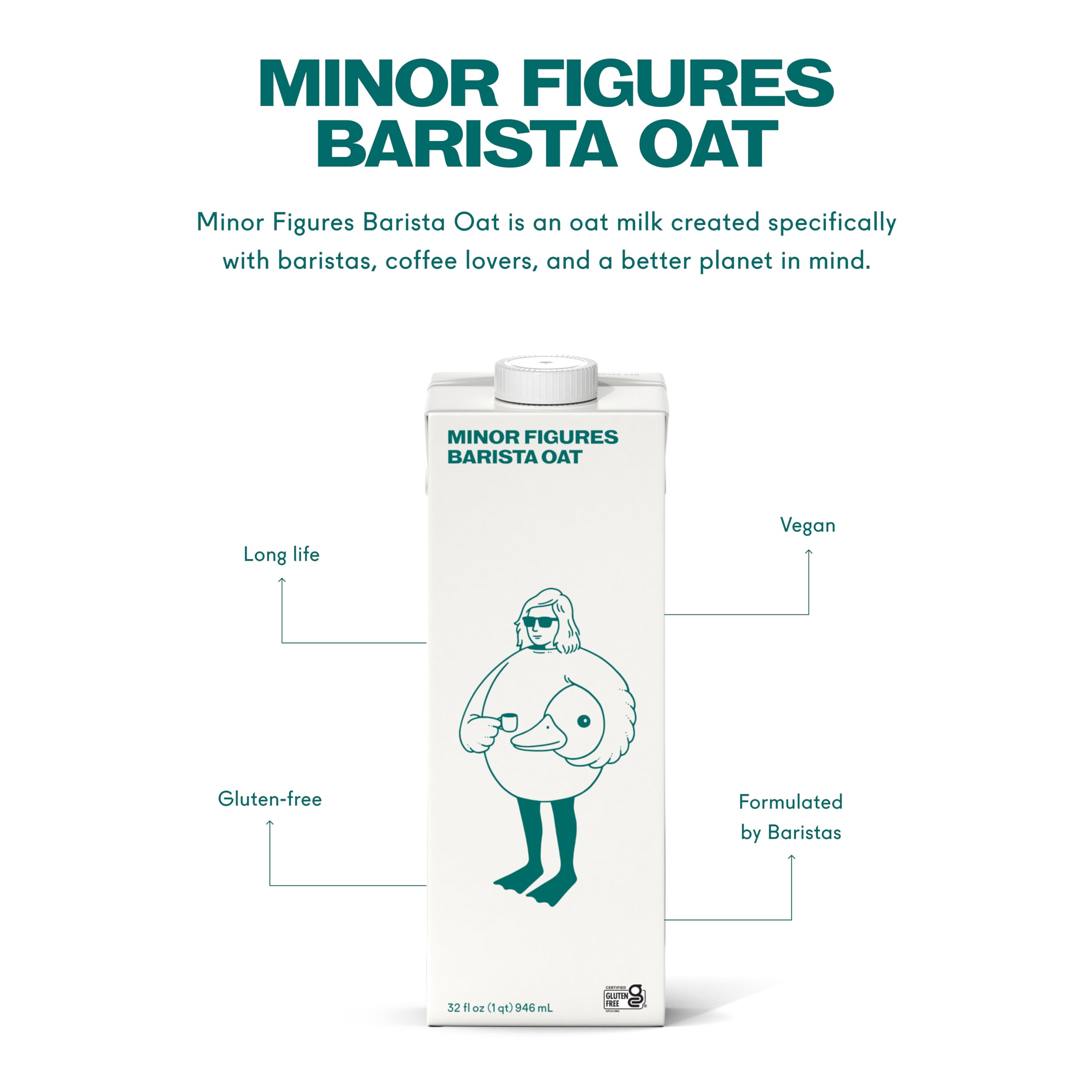 Minor Figures Barista Oat Standard on grocery shelf, shelf-stable packaging