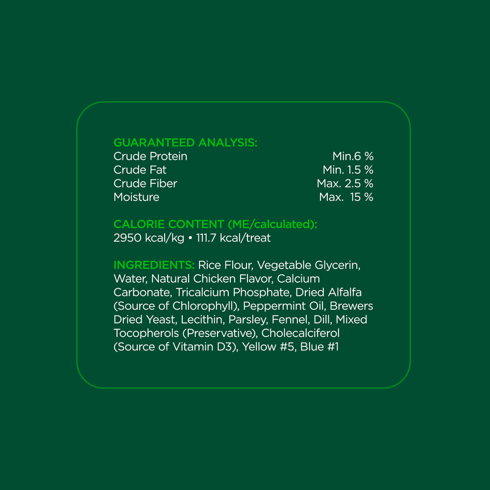 Minties packaging states no wheat corn or soy for sensitive stomachs.