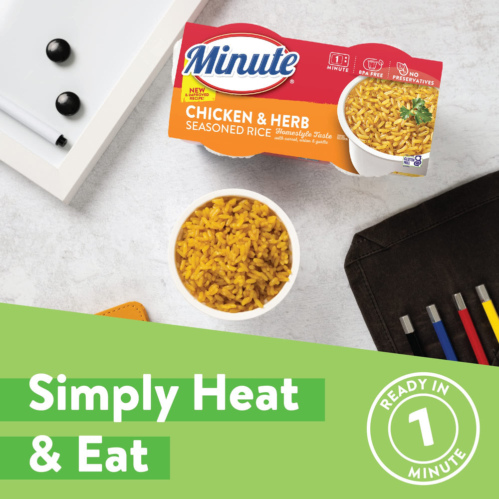 Minute Ready-to-Serve rice cup on the go for busy days.