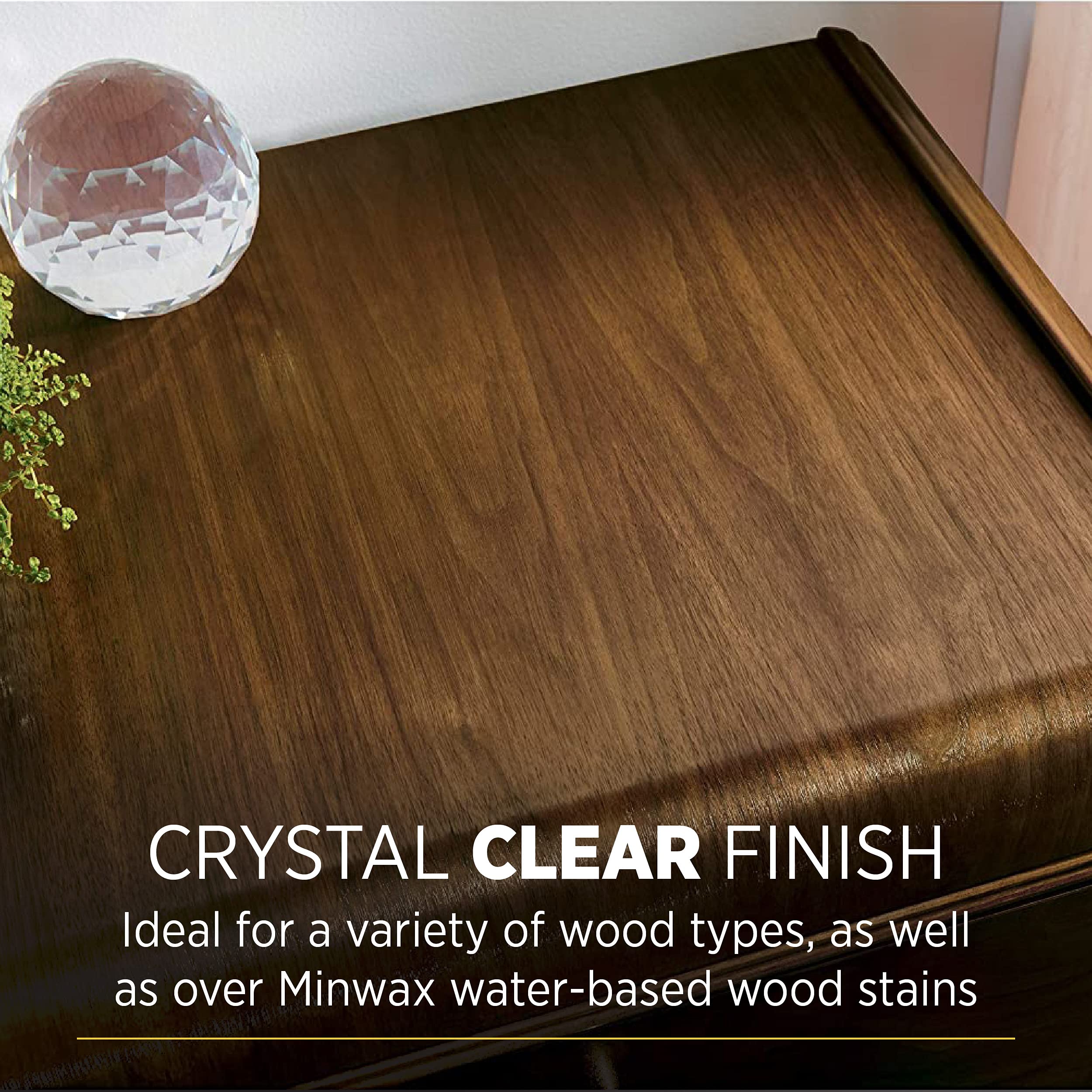 Minwax Polycrylic finish applied on maple, ash, or birch for lasting protection.