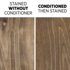 Minwax Pre-Stain Wood Conditioner highlights even absorption on wood
