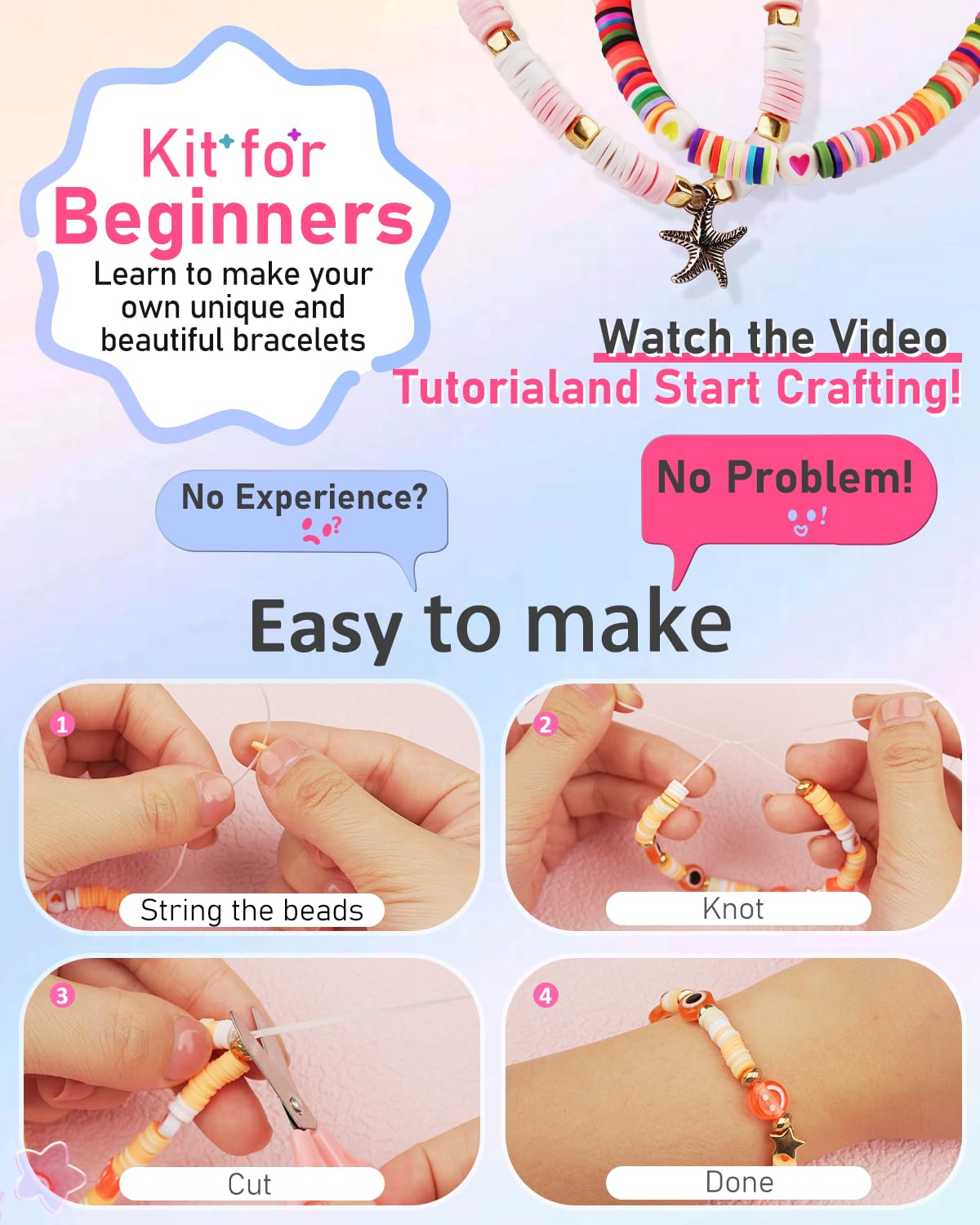 Mio Angle kit includes 300 charms for personalized designs.